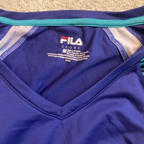 Fila Women's Purple and Teal Tops - Picture 2 of 4